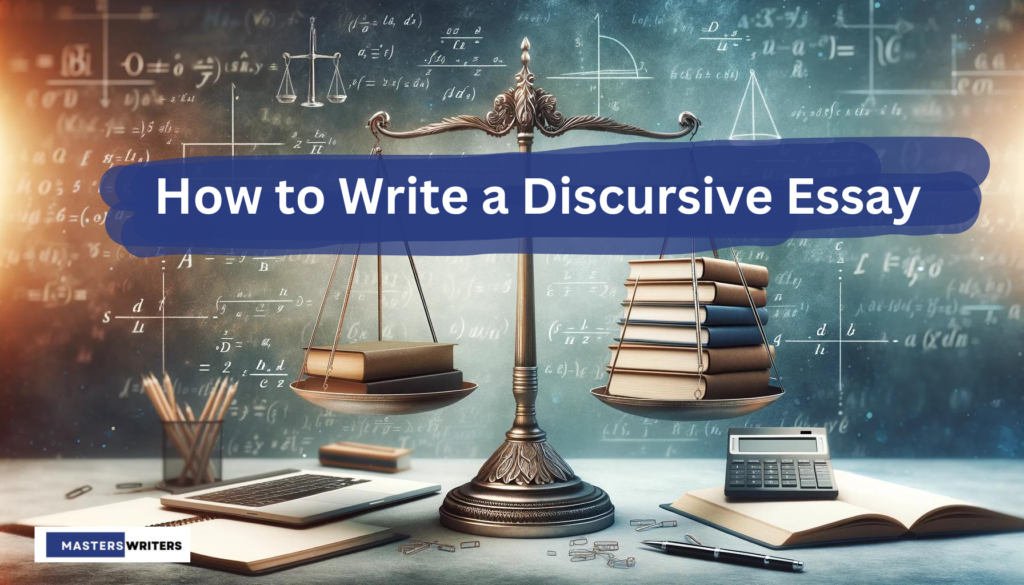 Image header on how to write a discursive essay