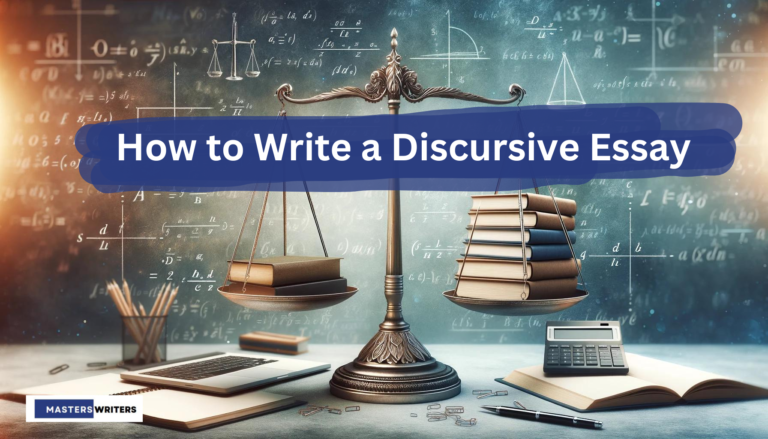 Image header on how to write a discursive essay